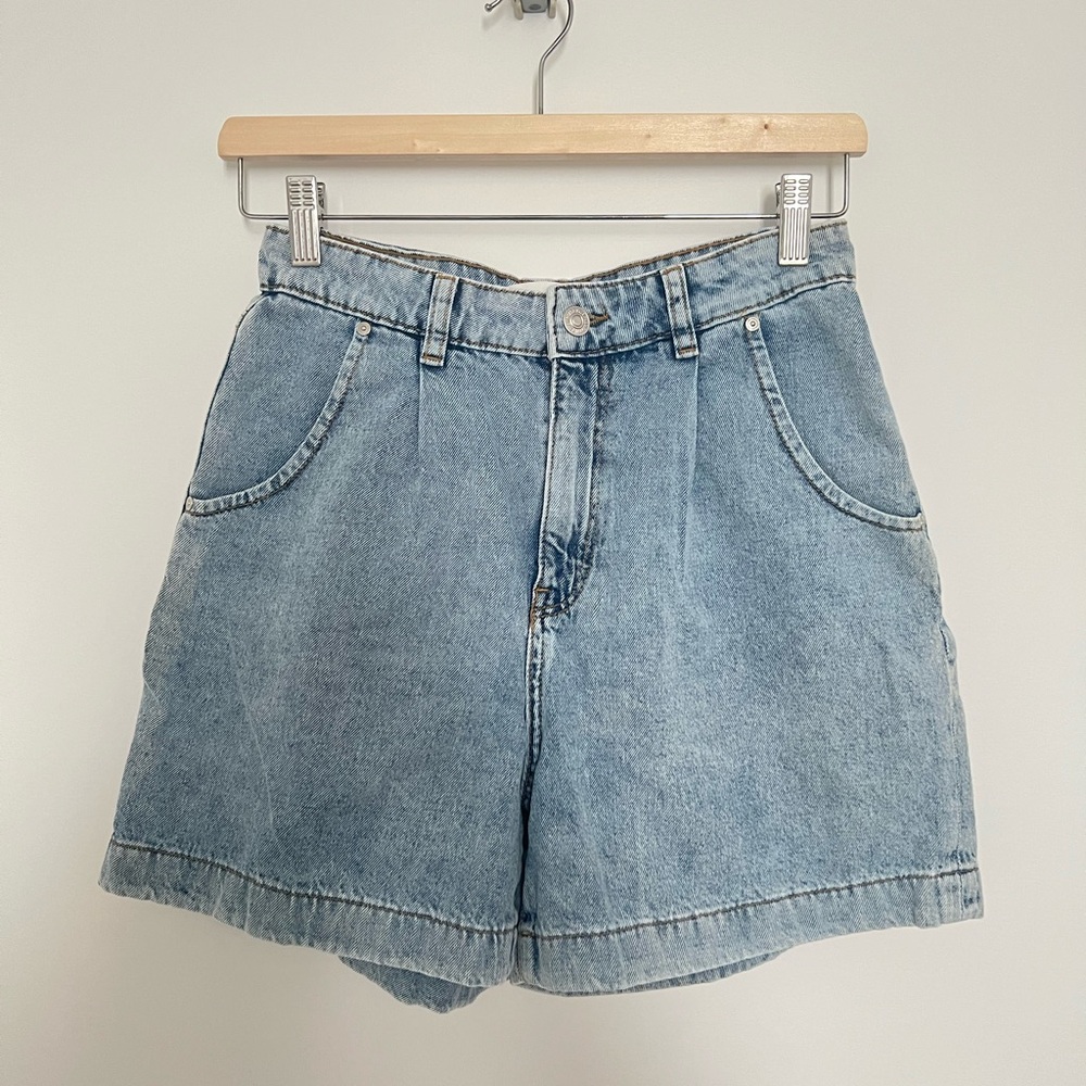 Mango | Blue Jean Shorts High-Waisted Vintage